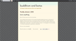 Desktop Screenshot of buddhismandbotox.blogspot.com