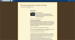 Desktop Screenshot of ittookalongtimetonamemyblog.blogspot.com