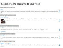 Tablet Screenshot of accordingtoyourword.blogspot.com