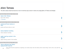 Tablet Screenshot of alien-tattoos.blogspot.com