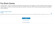 Tablet Screenshot of funbraingamesonline.blogspot.com