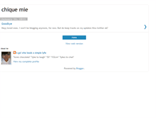 Tablet Screenshot of chique-ghurl.blogspot.com
