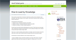 Desktop Screenshot of andisufariyanto.blogspot.com