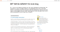 Desktop Screenshot of det-var-da-satans.blogspot.com
