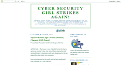 Desktop Screenshot of cybersecuritygirlstrikesagain.blogspot.com