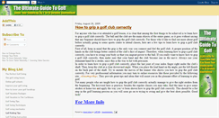 Desktop Screenshot of howtogripagolfclubcorrectly.blogspot.com