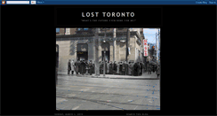 Desktop Screenshot of lost-toronto.blogspot.com