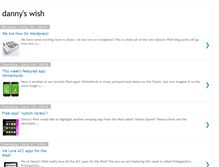 Tablet Screenshot of dannyswish.blogspot.com
