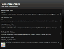 Tablet Screenshot of harmoniouscode.blogspot.com