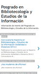 Mobile Screenshot of posgradoenbibliotecologiaunam.blogspot.com