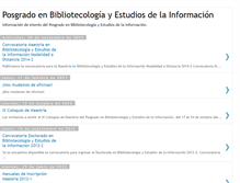 Tablet Screenshot of posgradoenbibliotecologiaunam.blogspot.com