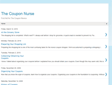 Tablet Screenshot of coupon-nurse.blogspot.com