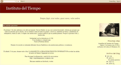 Desktop Screenshot of institutodeltiempo.blogspot.com