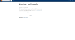 Desktop Screenshot of gingeranddynamite.blogspot.com