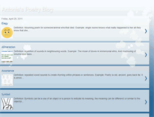Tablet Screenshot of antoniaspoetry324.blogspot.com