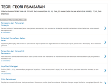 Tablet Screenshot of marketing-teori.blogspot.com
