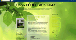 Desktop Screenshot of ecohouseperu.blogspot.com