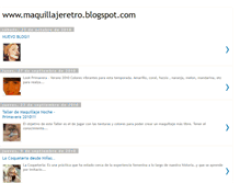 Tablet Screenshot of maquillajeretro.blogspot.com