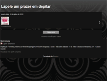 Tablet Screenshot of lapeledepilacao.blogspot.com