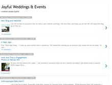 Tablet Screenshot of joyfulweddingsandevents.blogspot.com