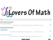 Tablet Screenshot of mathlover1.blogspot.com