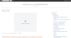 Desktop Screenshot of crisisdelamodernidad.blogspot.com