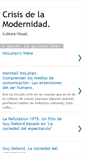 Mobile Screenshot of crisisdelamodernidad.blogspot.com