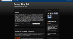 Desktop Screenshot of bennyboyart.blogspot.com