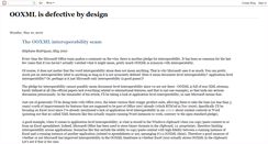 Desktop Screenshot of ooxmlisdefectivebydesign.blogspot.com