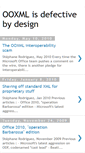 Mobile Screenshot of ooxmlisdefectivebydesign.blogspot.com