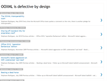 Tablet Screenshot of ooxmlisdefectivebydesign.blogspot.com