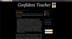 Desktop Screenshot of confidentteacher.blogspot.com