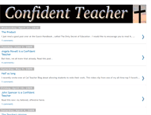 Tablet Screenshot of confidentteacher.blogspot.com