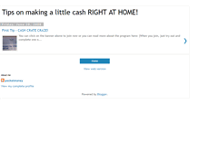 Tablet Screenshot of makemoney-tips-athome.blogspot.com