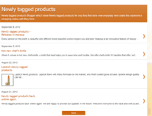 Tablet Screenshot of newly-tagged-products.blogspot.com