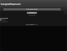 Tablet Screenshot of gangstarapmusic.blogspot.com