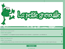 Tablet Screenshot of fleprimaire-lapetitegrenouille.blogspot.com