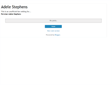 Tablet Screenshot of adele-stephens.blogspot.com