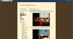 Desktop Screenshot of iaabookweek2009.blogspot.com