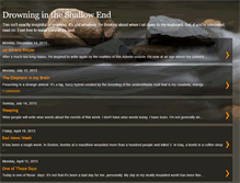 Tablet Screenshot of drowningintheshallowend.blogspot.com