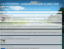 Tablet Screenshot of lulapulseras.blogspot.com