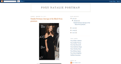 Desktop Screenshot of foxynatalieportman.blogspot.com