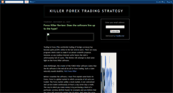 Desktop Screenshot of forexkiller.blogspot.com