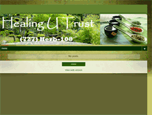 Tablet Screenshot of healingutrust.blogspot.com