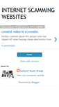 Mobile Screenshot of internetscammingwebsites.blogspot.com