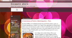 Desktop Screenshot of escapateahora.blogspot.com