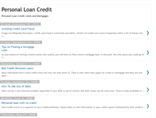 Tablet Screenshot of personal-loan-credit.blogspot.com