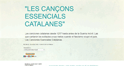 Desktop Screenshot of cancionescatalanas.blogspot.com