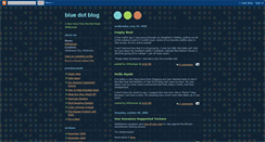 Desktop Screenshot of bluedotblog.blogspot.com