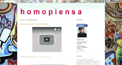 Desktop Screenshot of homopiensa.blogspot.com